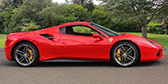 Ferrari 488 Hire Driver Side Top Up