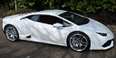 White Lamborghini Huracan