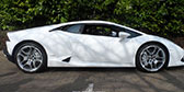 White Lamborghini Huracan