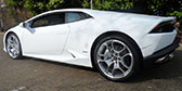 White Lamborghini Huracan