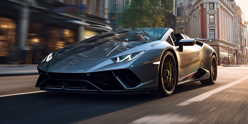 Grey Huracan Cabriolet