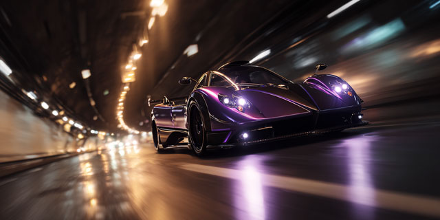 purple Pagani Zonda 760LH.