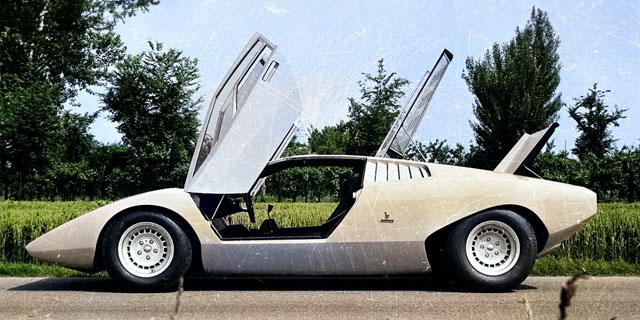 The Lamborghini Countach lp500 prototype